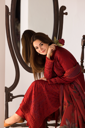 3 Piece - Embroidered Lawn Suit