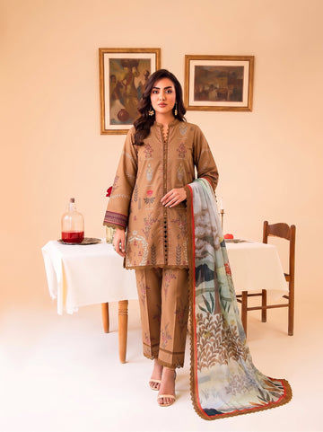 Faiza Faisal FNF Prints 3Pcs Printed Lawn-DUNE AURA